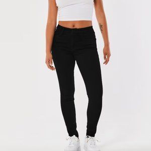 Holister advanced stretch black skinny jeans 1R